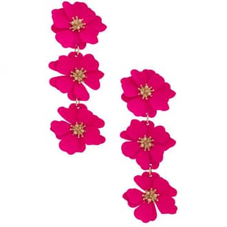 Flower Dangle Earrings – 4 Colors Available