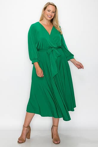 Myra Midi Dress Plus – 4 Colors Available